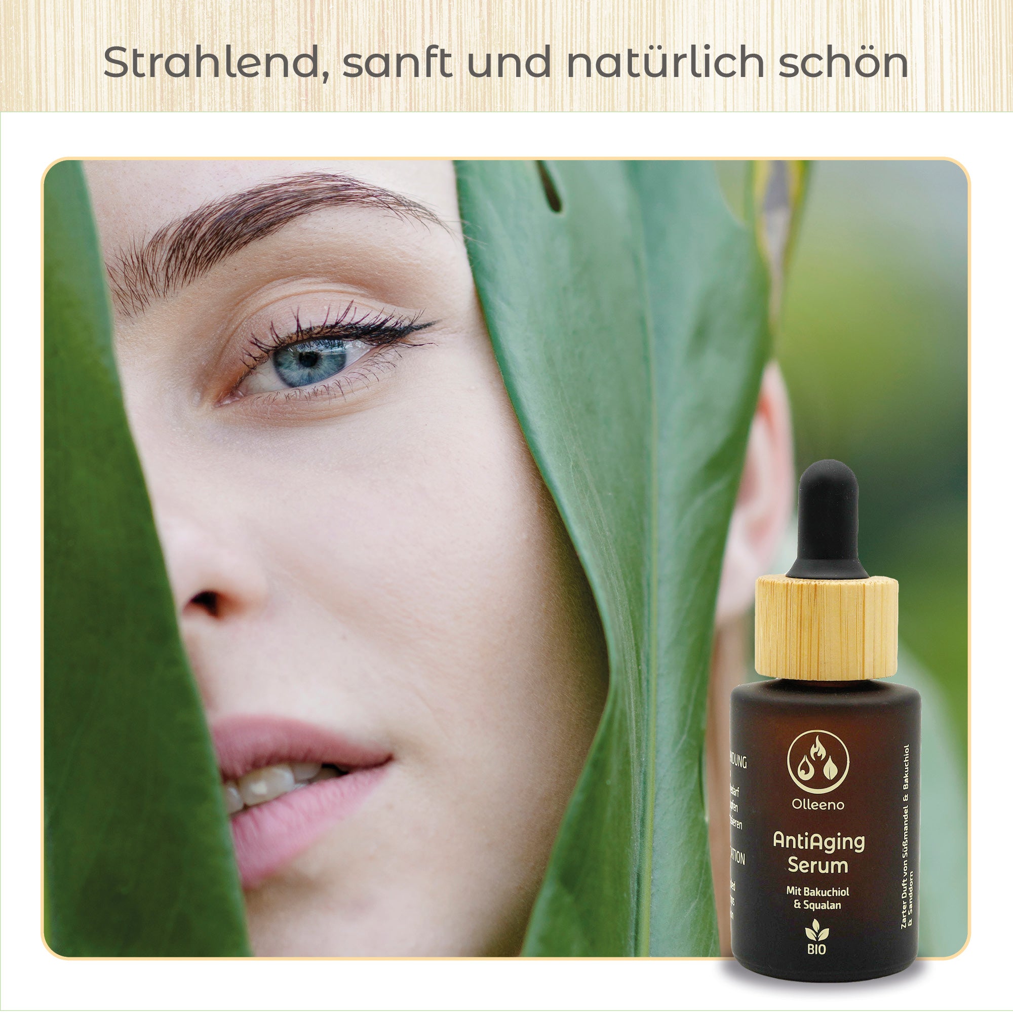 Bio Anti-Aging Serum 30ml mit Squalan & Bakuchiol – vegan & pflanzenbasiert