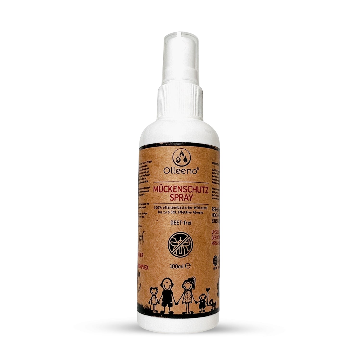 Mückenspray SENSITIVE – Pflanzenbasiert & DEET-frei - Effektiver Mückenschutz für Kinder & Erwachsene - 100 ml