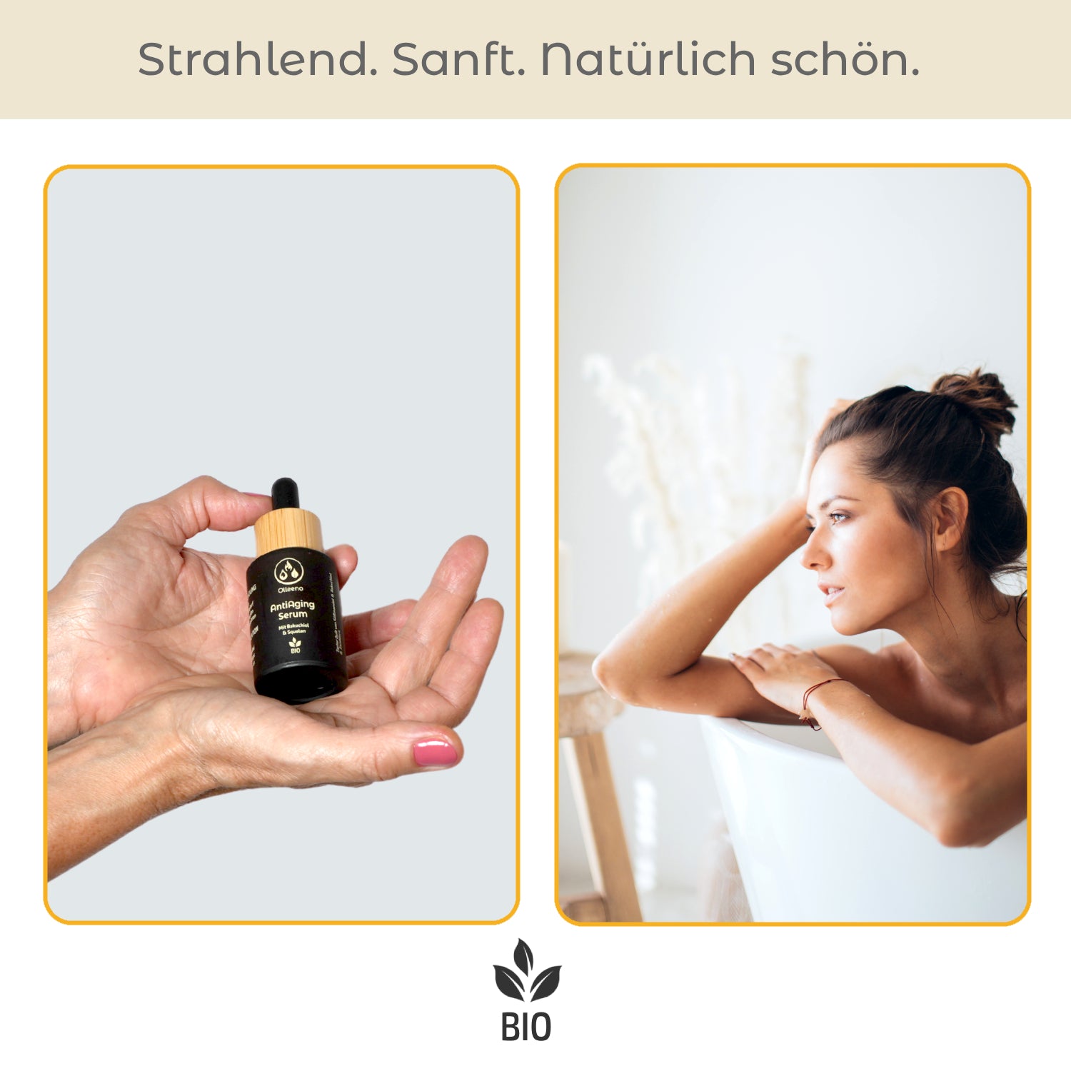 Bio Anti-Aging Serum 30ml mit Squalan & Bakuchiol – vegan & pflanzenbasiert