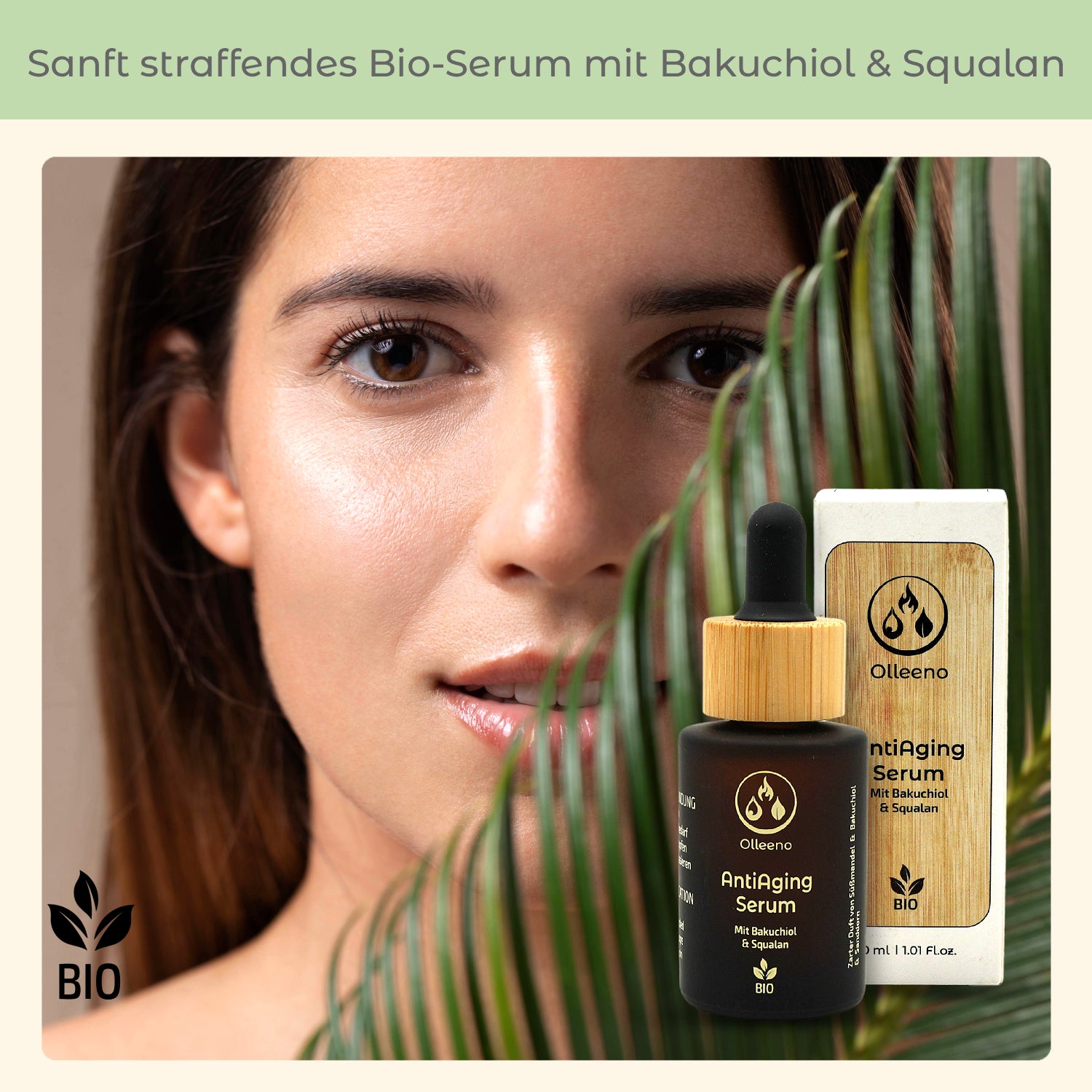 Bio Anti-Aging Serum 30ml mit Squalan & Bakuchiol – vegan & pflanzenbasiert