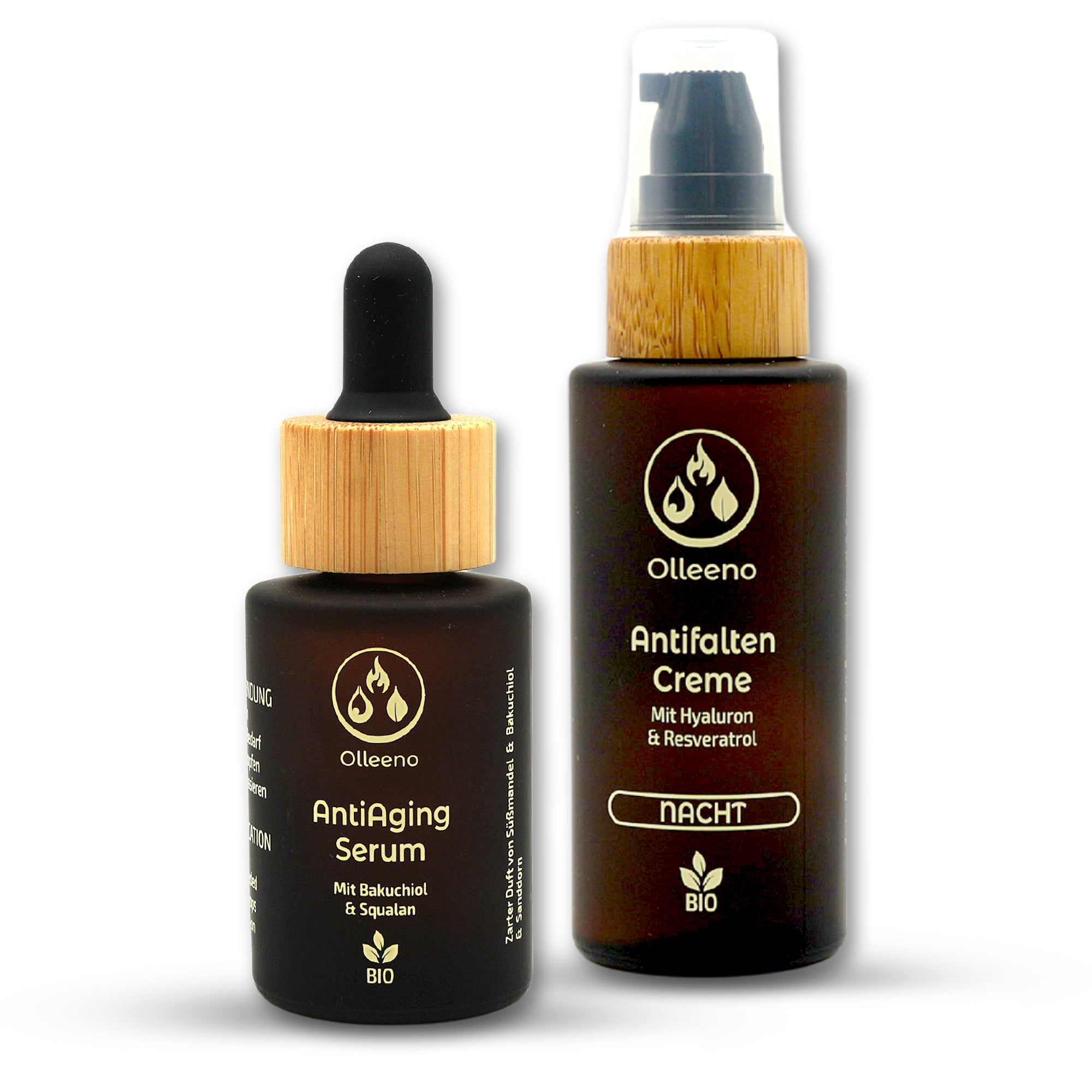 🌿 Anti-Aging Serum & Antifaltencreme – Bio Duo für glattere Haut
