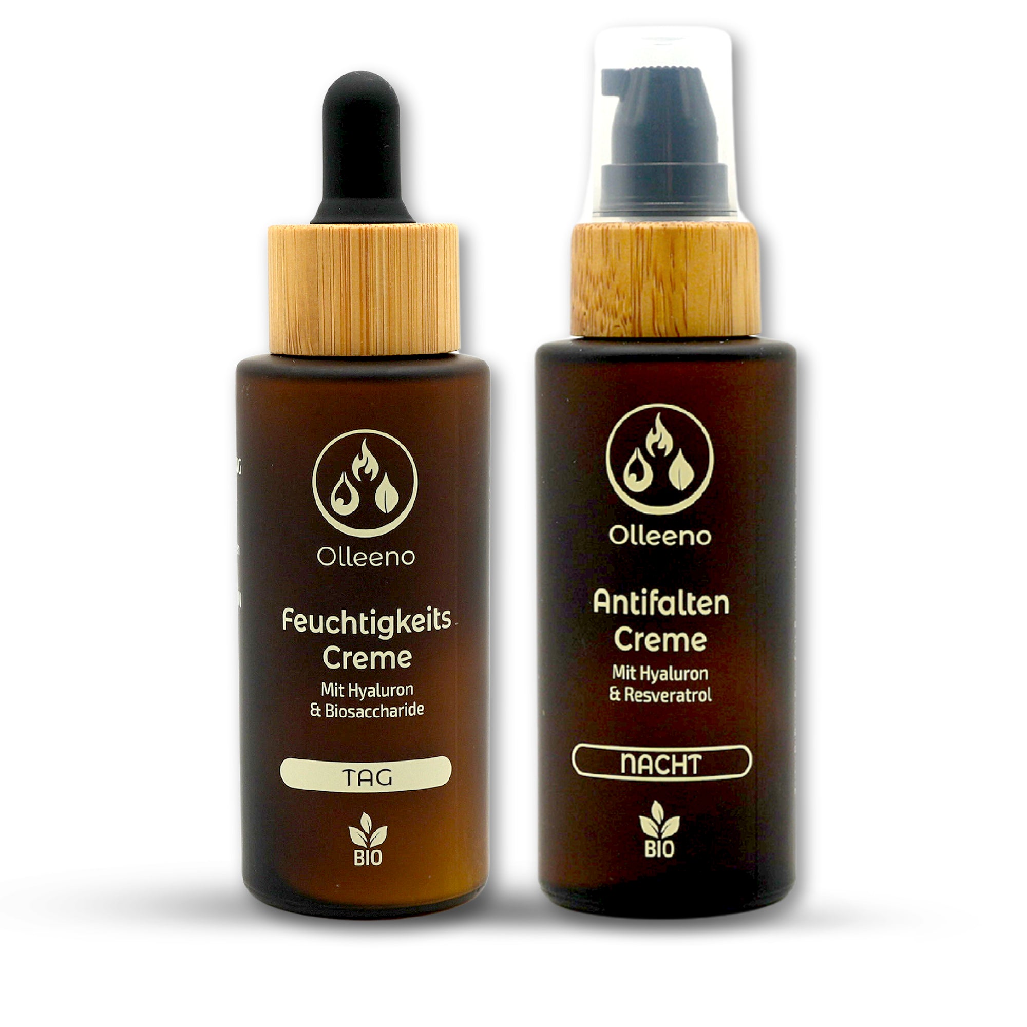 🌿 Feuchtigkeitscreme & Antifaltencreme – Bio Duo für nährende & straffende Haut