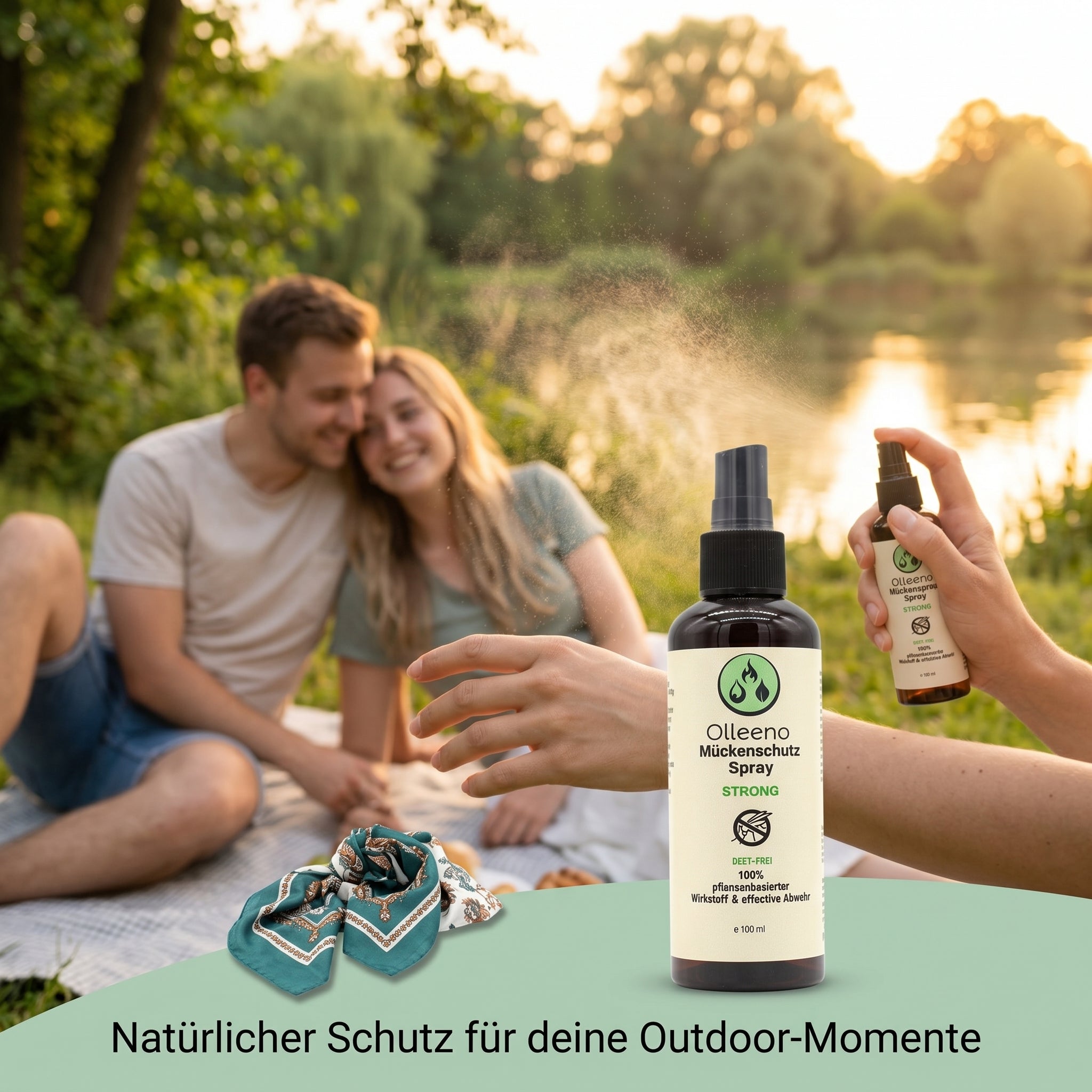 Mückenspray STRONG – 100% pflanzlich, bis zu 6h Schutz - 100ml