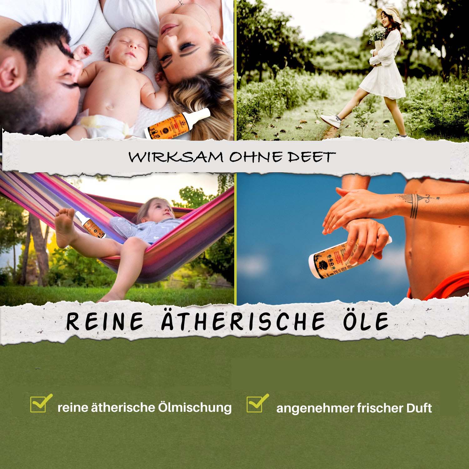 OLLEENO Mückenspray SENSITIVE – DEET-frei – 100 ml