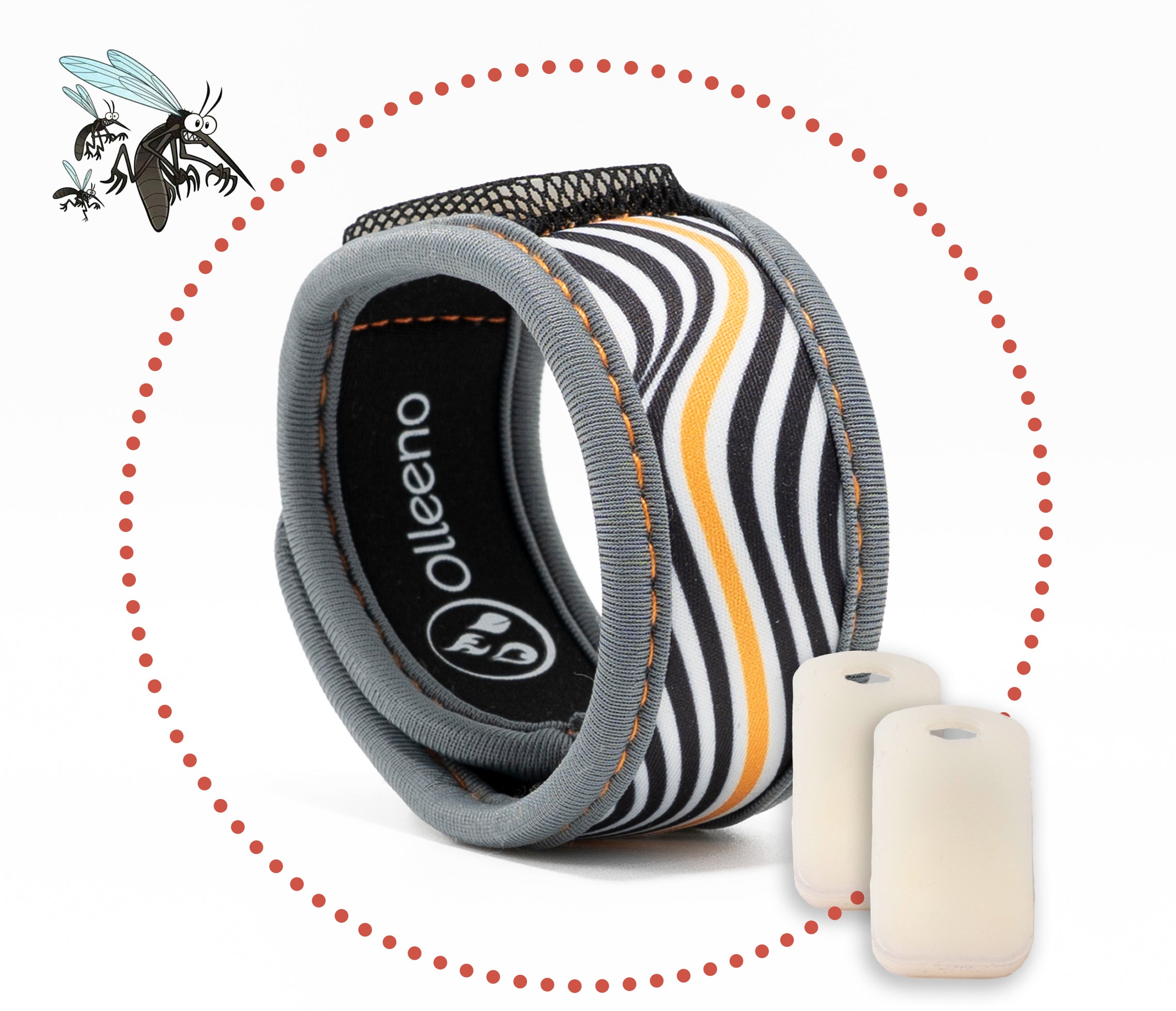 Mückenschutz Armband aus Neoprene DEET-frei, wiederverwendbar & wasserfest