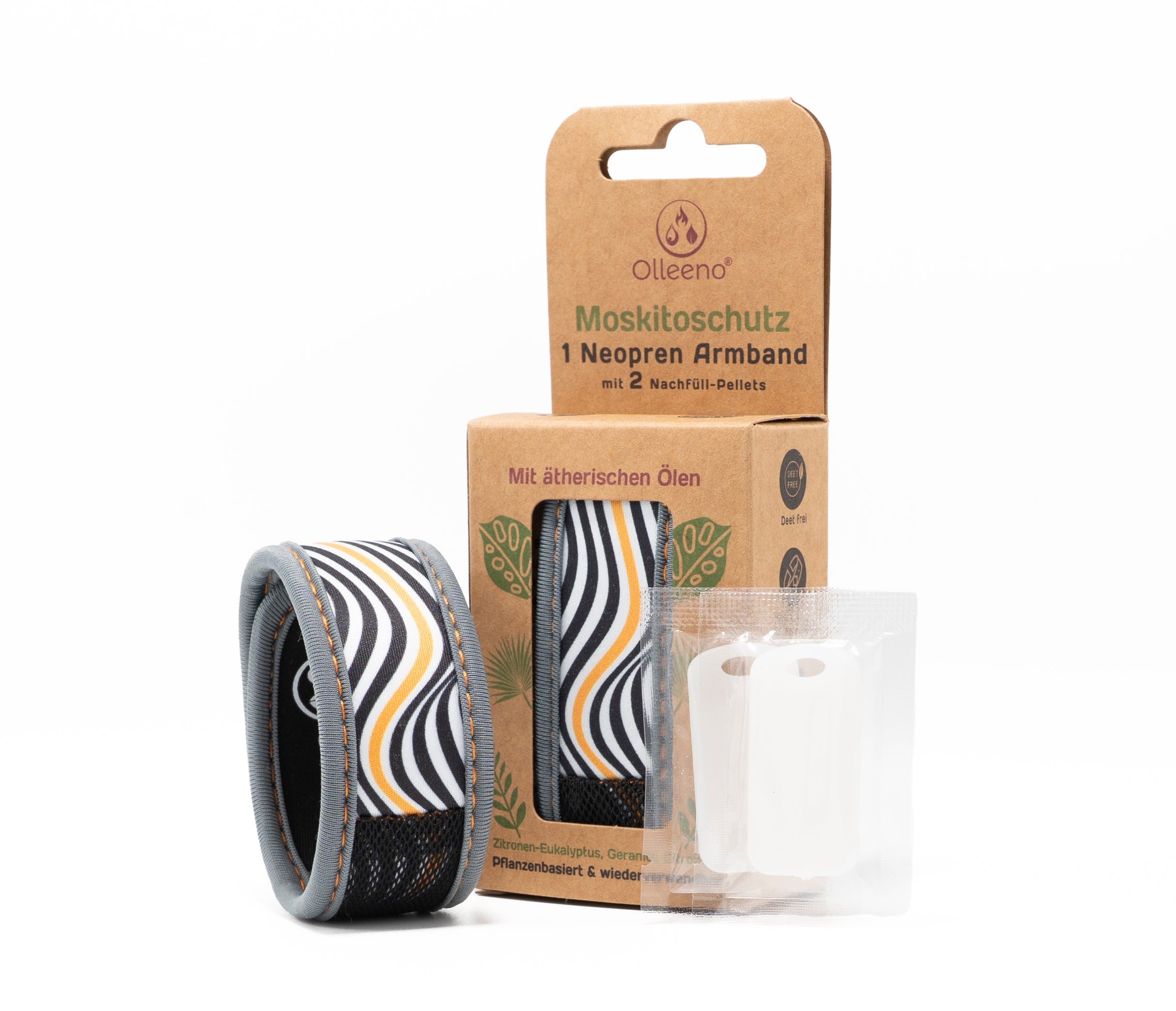 Mückenschutz Armband aus Neoprene DEET-frei, wiederverwendbar & wasserfest