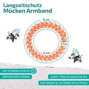 Mückenschutz Armband Transparente Armbänder 🍃 rein pflanzlich