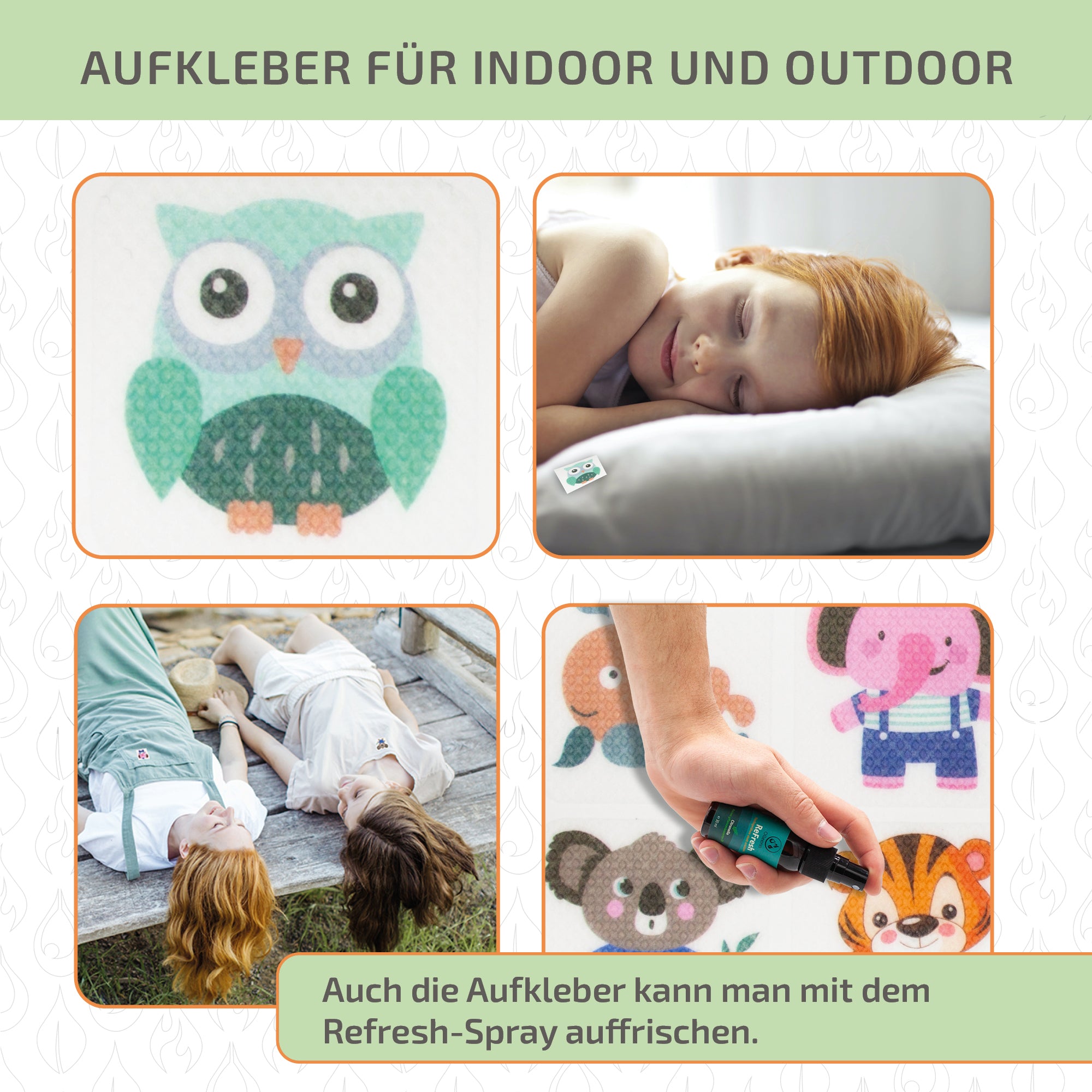Mückenschutz SET: 24 Armbänder + RefillSpray + 60 Aufkleber 🌱