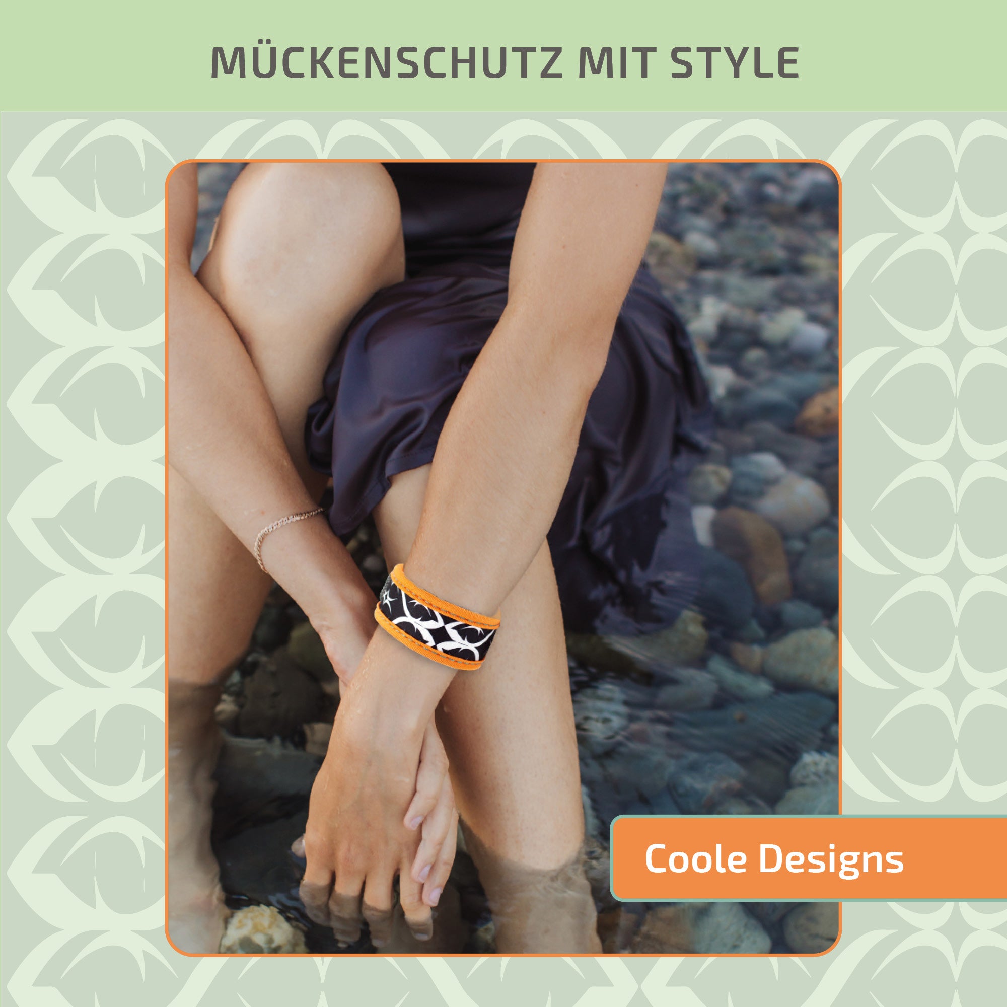 Mückenschutz Armband aus Neoprene + 2 Pellets (fürs Netzfach)🌱