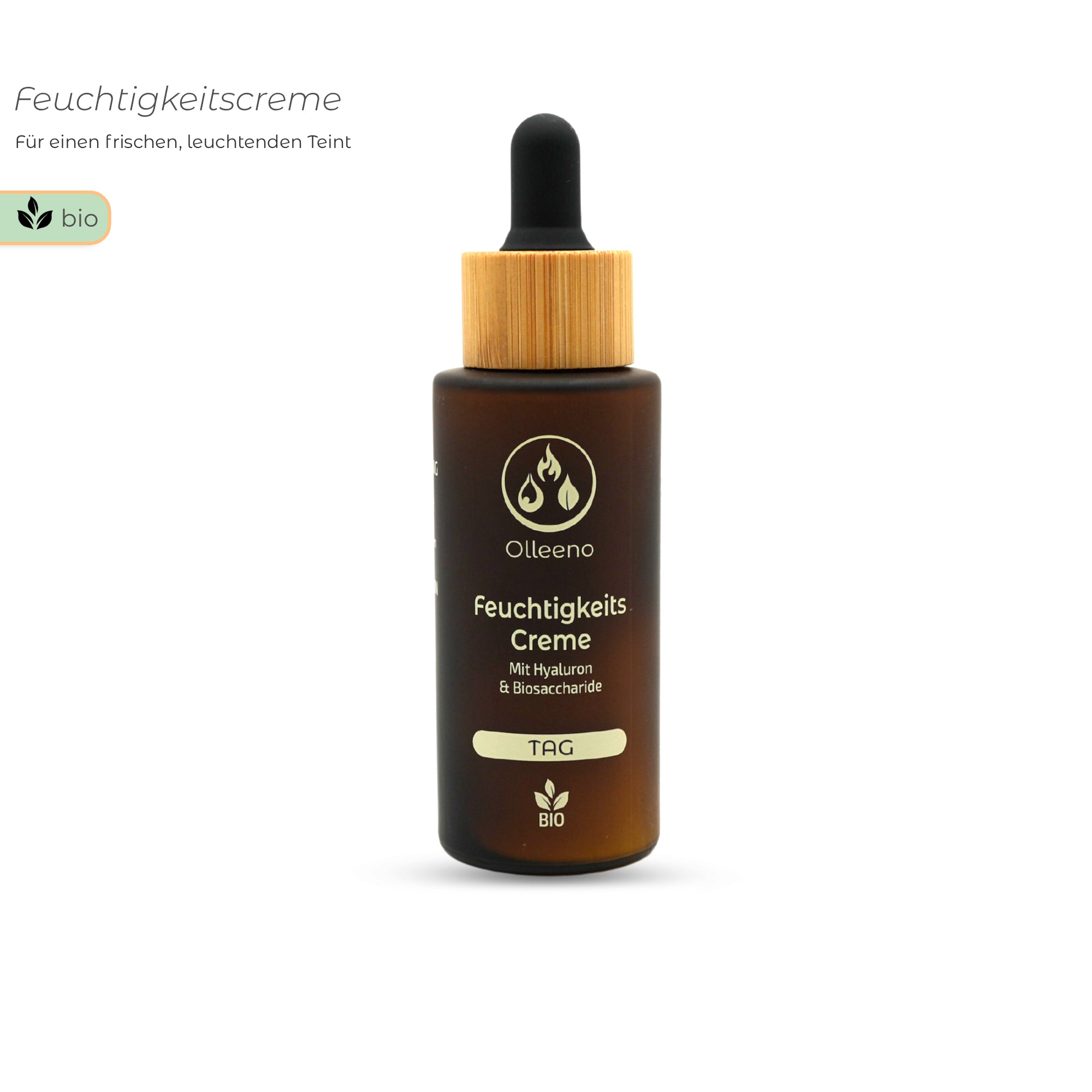 Bio Feuchtigkeitscreme 50ml mit Hyaluron & Vitamin C – vegan & hydratisierend
